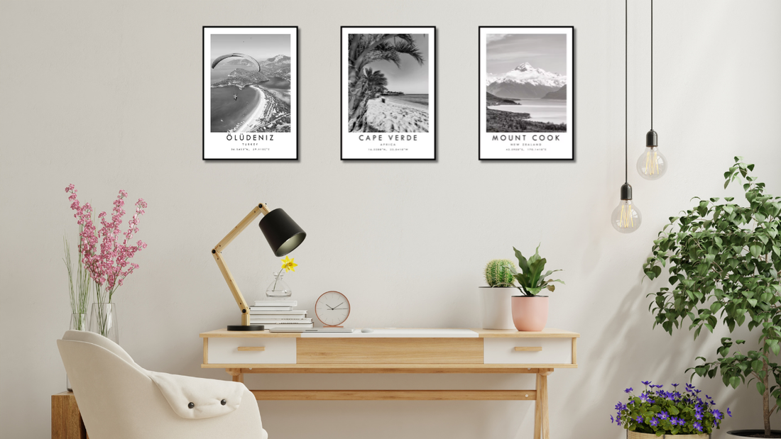 Des idées d'affiches paysages pour la chambre et le bureau : inspirations naturelles